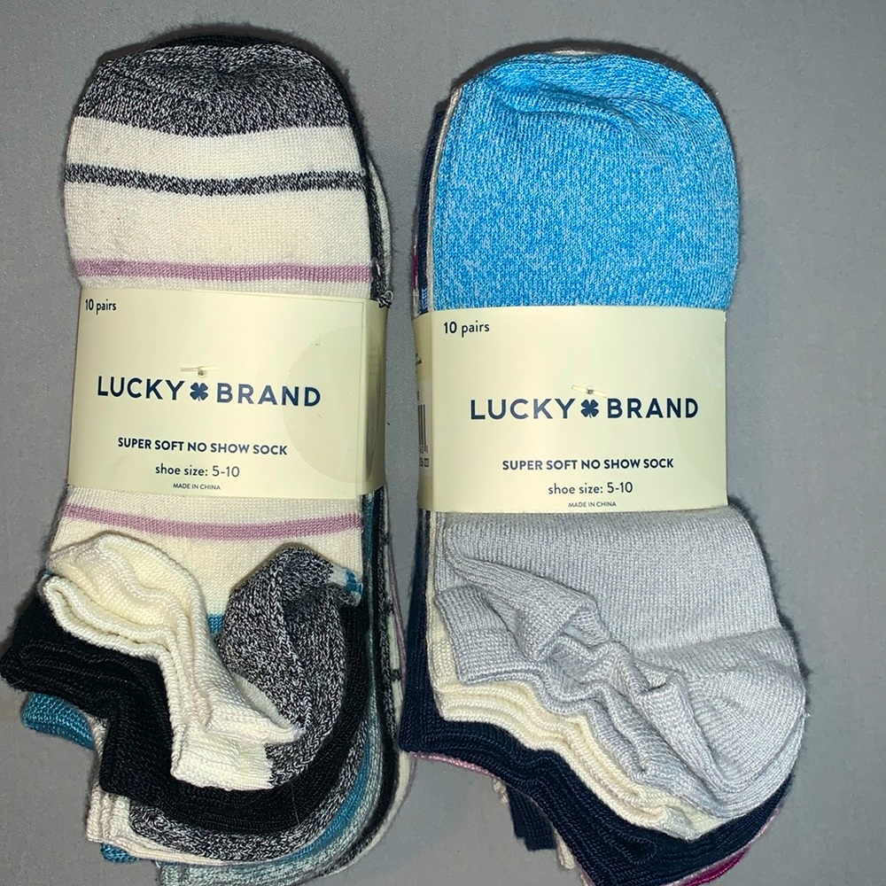 Lucky Brand Super Soft No Show Sock